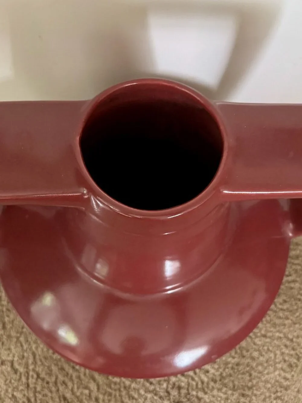 Haeger Pottery Frank Lloyd Wright Collection Red Vase